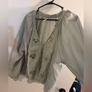Elegant Green Women's Free People Top